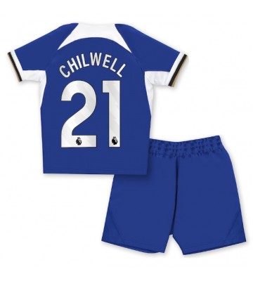 Chelsea Ben Chilwell #21 Koszulka Podstawowych Dziecięca 2023-24 Krótki Rękaw (+ Krótkie spodenki)